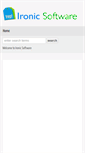 Mobile Screenshot of ironicsoftware.com