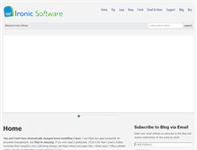 Tablet Screenshot of ironicsoftware.com